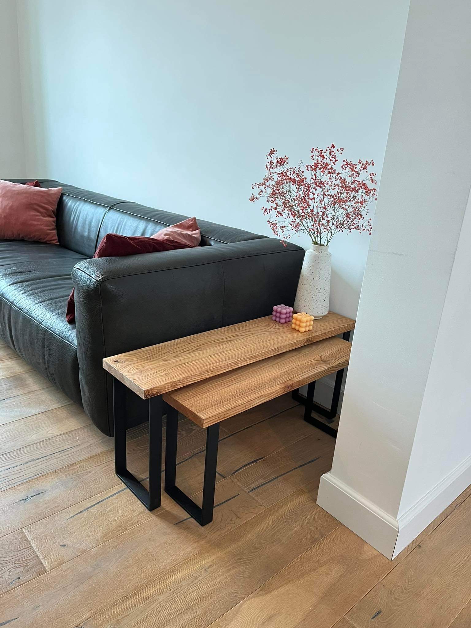 Eiken bijzettafel