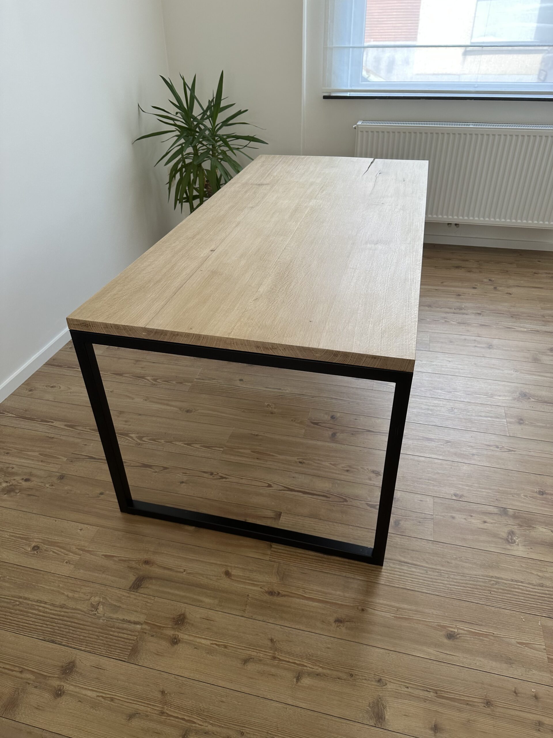 maatwerk eettafel eiken hout blad