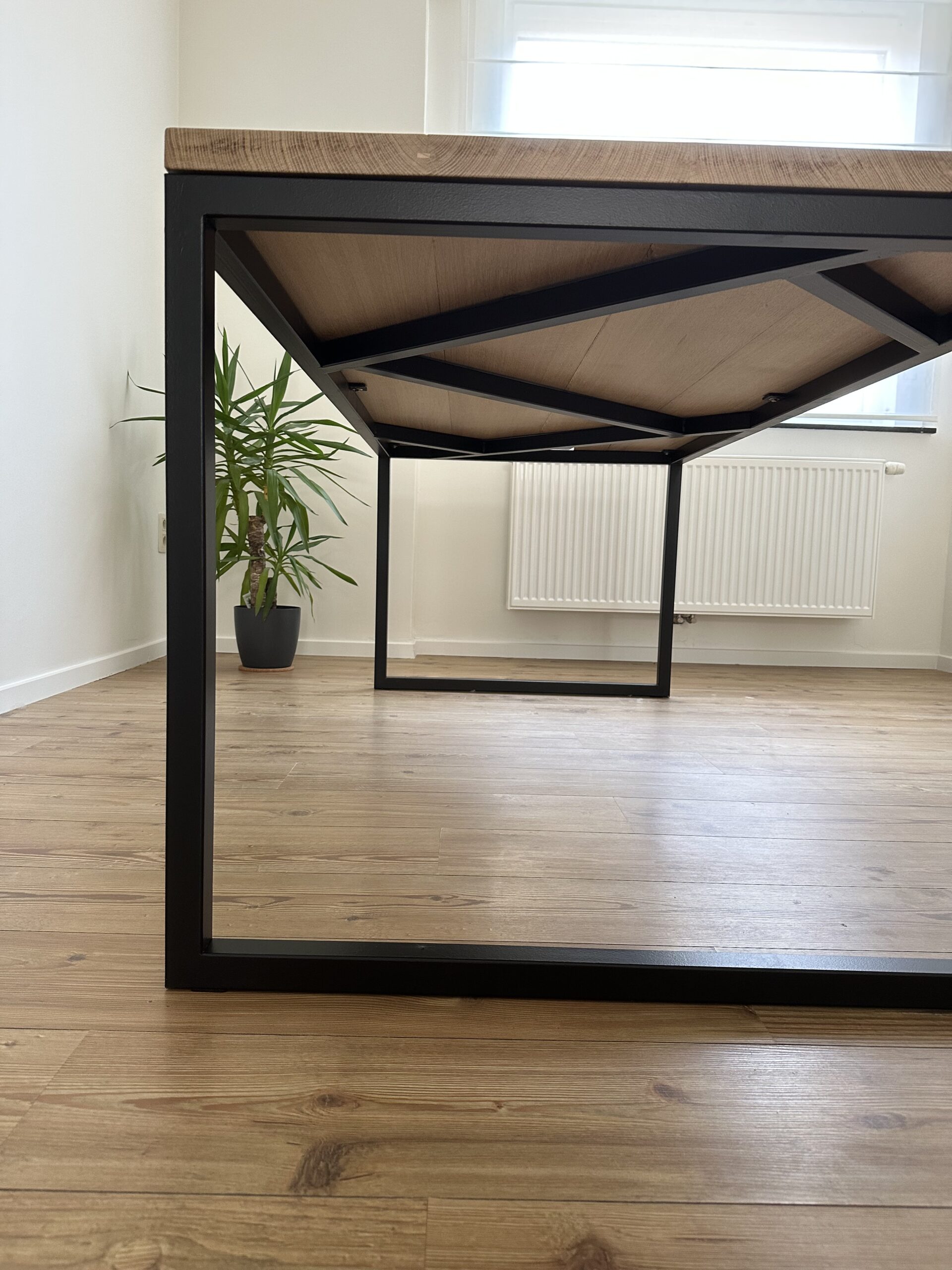 maatwerk eettafel eiken hout blad