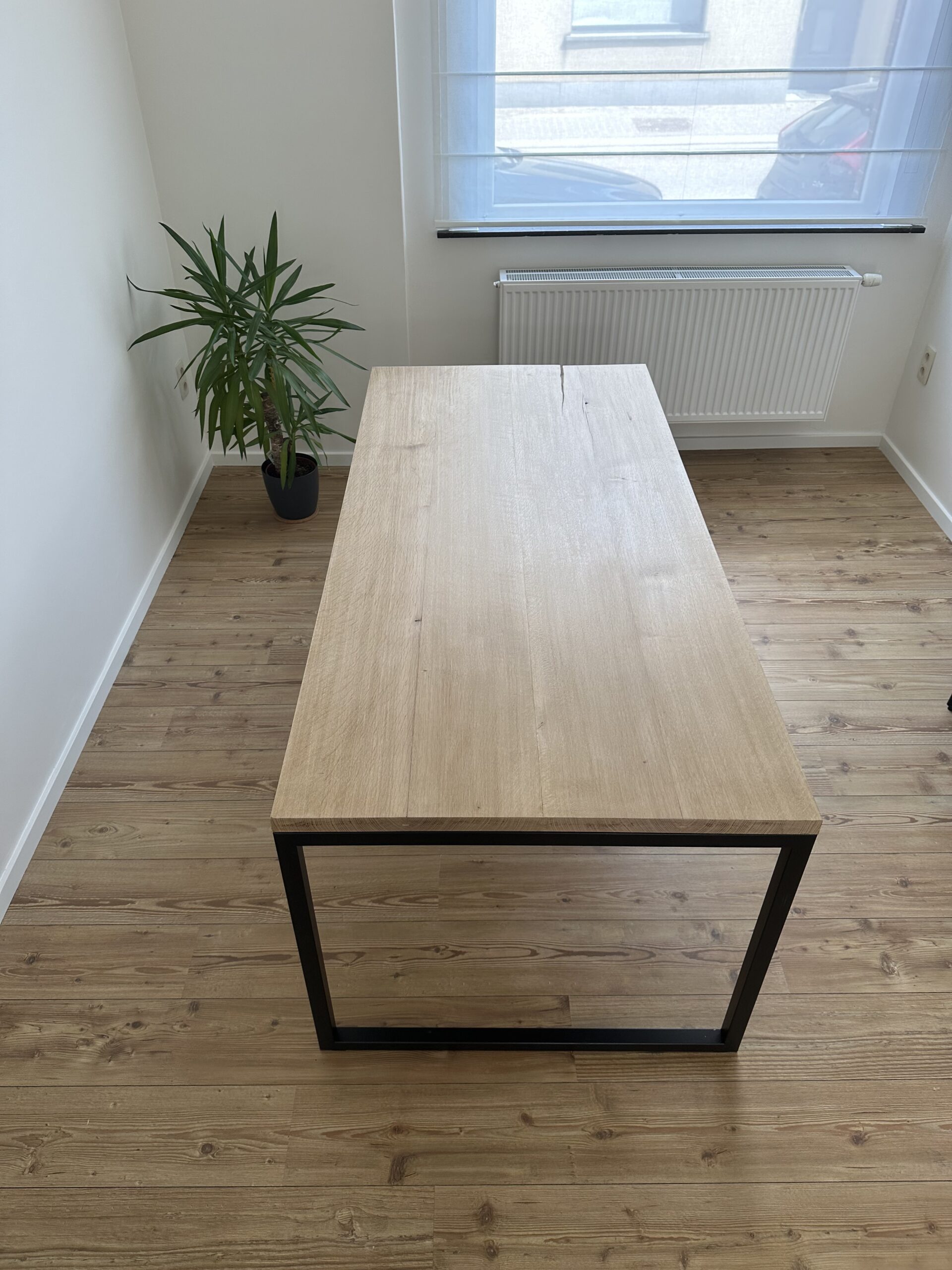 maatwerk eettafel eiken hout blad